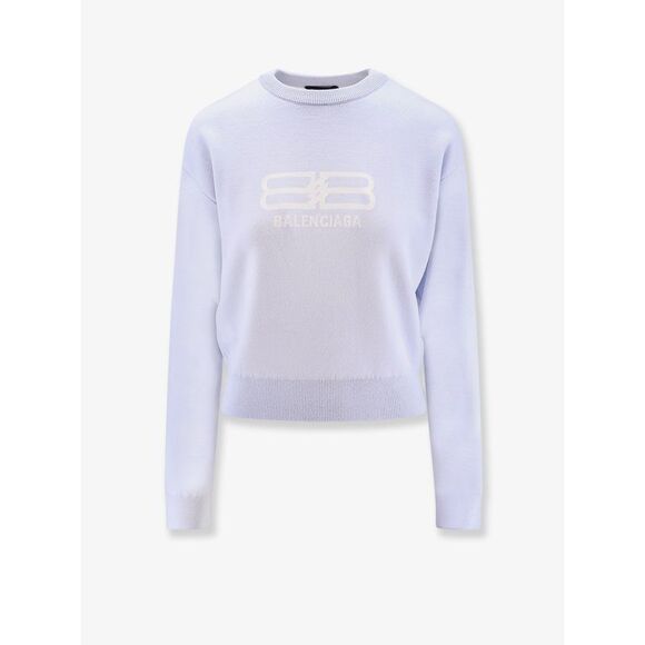 Balenciaga Women Wool And Cotton Blend Sweater
